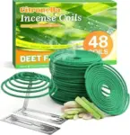 48-Pack Citronella Incense Coils with Holder for $6.35