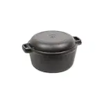 Commercial Chef 5-Quart Cast Iron Dutch Oven with Skillet Lid for $24.99
