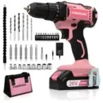 Cordless Drill Set with 25+1 Position Clutch for $77.99
