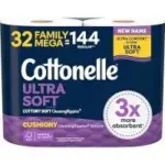 Cottonelle Ultra Soft Toilet Paper (32 Family Mega Rolls) for $22.61