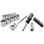 CRAFTSMAN 24-Piece 3/8 Inch Drive SAE Mechanics Tool Set for $17.99