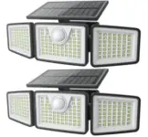 Daphino 2500-Lumen Solar Lights (2-Pack) with Motion Sensor for $22