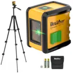 DEGLASERS Green Cross Line Laser Level with Tripod for $19.99