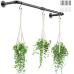 DegMongee 32″ Plant Hanging Rod with Macrame Hangers for $11