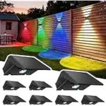 Delaiglow Outdoor Solar Fence Lights – 8-Pack for $23.99