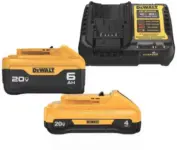 DEWALT 20V MAX Battery and Charger Starter Kit for $107 $107.00