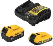 DEWALT 20V MAX Battery Kit with 5.0Ah & 2.0Ah Batteries for $80.25