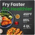 Digital Air Fryer with Space-Saving Design for $76.79