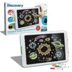 Discovery Kids Neon Glow Drawing Easel with 6 Color Markers for $10