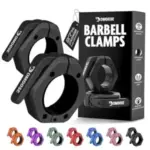 DMoose 2-Count 2″ Olympic Barbell Clamps with Anti-Slip Grip for $8.74