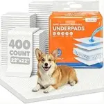 Doporro 400-Pack 22×22-inch Super Absorbent Dog Pee Pads for $28.41