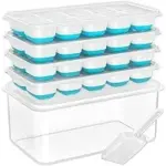 4-Pack DOQAUS Silicone Ice Cube Trays with Lid for $6.49
