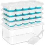 Doqaus Ice Cube Tray with Lid and Bin (4-Pack) for $12.99