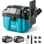 Seesii 3-in-1 Cordless 2.6 Gallon Wet/Dry Vacuum with 2x 4Ah Batteries for $77.99