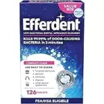 Efferdent Denture Cleaner Tablets – 126 Count for $3.28
