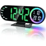 Electime Digital Alarm Clock with 16-Color Night Light for $12.49