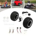 10″ 24V 250W Electric Cart ATV Motor Air Wheel Set for $230.88