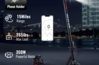 350W Electric Scooter with 15-Mile Range for $161.99