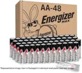 Energizer Max AA Alkaline Batteries 48-Pack for $19.99