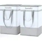 FairyHaus 78L Collapsible Laundry Basket (2-Pack) for $9.99