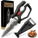 Finenut Heavy Duty Kitchen Scissors with Peeler Sheath for $8.99