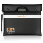 Fireproof Document Bag with Lock for $9.99