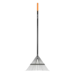 Fiskars 62″ Metal Tine Leaf Rake with Fiberglass Handle for $21.97