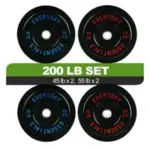 FlexWave 200LB Olympic Bumper Plate Set for $112.99