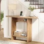 Foldable Console Table with Charging Station for $43.99