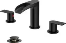 Forious 3-Hole 8″ Widespread Bathroom Faucet with Pop-Up Drain for $24.99