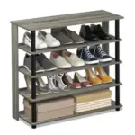 Furinno 5-Tier Wide Wooden Shoe Rack for $27