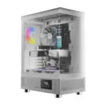 GAMDIAS ATX Mid Tower Gaming Computer with 3x 120mm ARGB Fans for $50