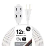 GE 3-Outlet 12-Foot Extension Cord for $5.57