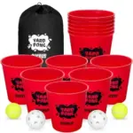 Giant Yard Pong Game Set Now Only $19.79 – Includes 12 Buckets and Balls