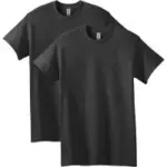 Gildan Adult Heavy Cotton T-Shirt 2-Pack in Black for $9.87