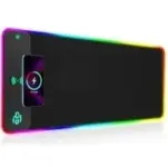 GIM 15W Wireless Charging LED RGB Gaming Mouse Pad for $18.49