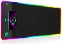 GIM Wireless Charging RGB Gaming Mouse Pad with 15W Fast Charging – $14.79