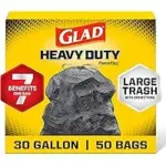 Glad ForceFlex Heavy Duty 30 Gallon Trash Bags – 50 Count for $37.36