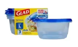 3-Pack GladWare Tall Entree Food Storage Containers, 42oz for $5.99
