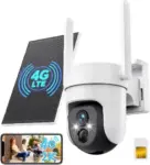 GNCC 4G LTE Cellular Solar Security Camera – Wireless Outdoor 2K for $29.98