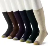 GOLDTOE Men’s Crew Socks – 12-Pair Set for $13.20