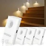 Goodea 4-Pack Rechargeable Battery Night Lights with Motion Sensor for $13.29