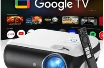 Licensed Google TV Smart Projector – 4K UHD Home Theater for $431.99
