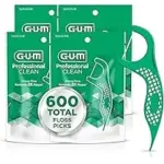 GUM Professional Clean Floss Picks, Fresh Mint Flavor – 150 Count for $13.83