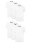 6-Pack Hanes Men’s Cotton Moisture-Wicking V-Neck Tees for $15