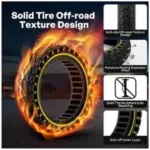 Heavy-Duty 10×2.5 Solid Tires for Electric Scooters – $61.19