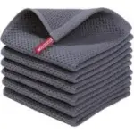 Homaxy 12″x12″ Reusable Washable Waffle Weave Dishcloths (6-Pack) for $8.98