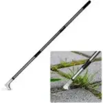 Horm 47.24” Stainless Steel L-Shaped Crack Weeder for $20.99