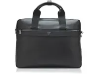 HUGO Stacked Logo Leather Briefcase for $69.99 – 70% Off