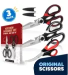 3-Pack Jeexi Ultra-Sharp Kitchen Scissors for $10